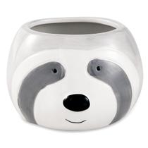 Cachepot "Preguica" Cinza Em Ceramica 8,5x14 cm M02 - D'Rossi