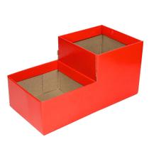 Cachepot Quadrado Duplo Vermelho ( 05 unidades )