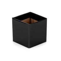 Cachepot Quadrado Pote 12 Preto (05 unidades)