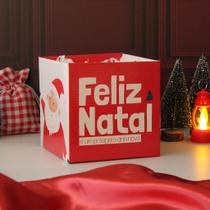 Cachepot Quadrado Pote 15 Feliz Natal (05 unidades)