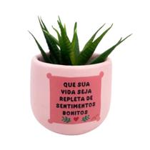 Cachepot Que Sua Vida Seja Refleta De Sentimentos Bonitos