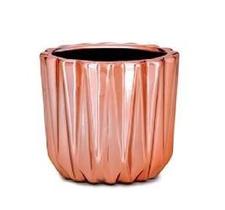 Cachepot Rose Em Ceramica M3- Mart