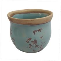 Cachepôt Seleta Capri Cor Azul 10 X 12 Cm - Anahí