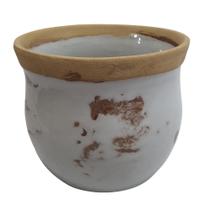 Cachepôt Seleta Capri Cor Branco 10 X 12 Cm - Anahí