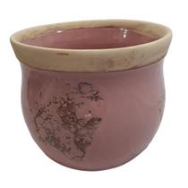 Cachepôt Seleta Capri Cor Rosa 10 X 12 Cm - Anahí