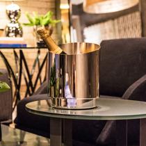 Cachepot Sintonia Leo Romano Níquel