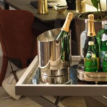 Cachepot Sintonia Leo Romano Prata