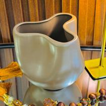 Cachepot Tri Winding Licor de Cacau - Cerâmica Tons Terrosos