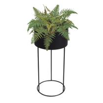 Cachepot Tripé de Chão Viena Pequeno 54CM Preto