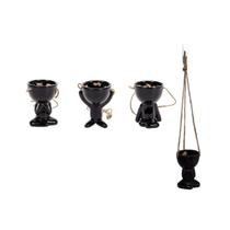 Cachepot Vaso Bob de Pendurar Corda Planta Suculenta 1 Uni Mãos Para Cima