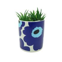 Cachepot Vaso Cerâmica Floral Estampado