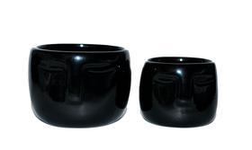 Cachepot Vaso conjunto vaso Moià preto