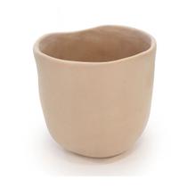 Cachepot Vaso de Cimento Decorativo Bege 20x20cm Mart Cachepot Vaso de Cimento Decorativo Bege 20x20cm Mart