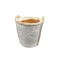 Cachepot Vaso de Planta de Cimento Cestinha Pequena