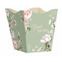 Cachepot Vintage Amor Sem Fim Grande Verde Cha