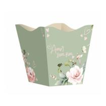 Cachepot Vintage Amor Sem Fim Pequeno Verde Cha
