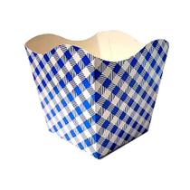 Cachepot - Xadrez Azul - 7,3x10 - 6 unidades - Rizzo Cachepot - Xadrez Azul - 7,3x10 - 6 unidades - Rizzo