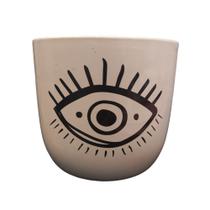 Cachepout olho grego em porcelana - stock