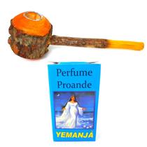 Cachimbo de Angico Xamanico Perfume Proande Iemanja Kit