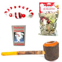 Cachimbo de Jurema Banho Ze Pilintra Ervas Patuá Talismã Proteção Espiritual Umbanda Quimbanda Kit Cachimbo de Jurema Banho Ze Pilintra Ervas Patuá Talismã Proteção Espiritual Umbanda Quimbanda Kit