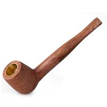 Cachimbo de Tabaco Obetis em Madeira de Pau-rosa, Artesanal, Haste Reta