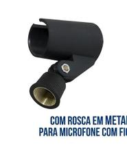 Cachimbo para Microfone Rosca de metal Visão Musical