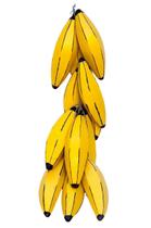 Cacho De Bananas Em Madeira Pintada E Envernizada (140) - Mil Ramas