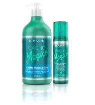 Cacho Mágico Fluido Ativador de Cachos 200ml + Creme Modelador 500ml - Lowell Cacho Mágico Fluido Ativador de Cachos 200ml + Creme Modelador 500ml - Lowell