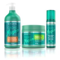 Cacho Mágico Shampoo Funcional 500ml + Máscara Umectante 450g + Fluido 200ml - Lowell