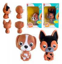Cachorrinho Brinquedo Infantil Bob Pet Vinil Macio Diversão Cachorrinho Brinquedo Infantil Bob Pet Vinil Macio Diversão