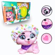 Cachorrinho de Brinquedo com Acessórios de Banho Fofo e Completo Presente Criança Cachorrinho de Brinquedo com Acessórios de Banho Fofo e Completo Presente Criança