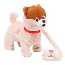 Cachorrinho De Pelucia Pet Lulu Anda Com Som 25cm - Caa Toys