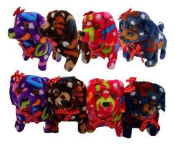 Cachorrinho Pelúcia Anda Late Cachorro Estiloso Colorido