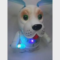 Cachorro á Pilha Com Luz e também tem som e muito legal as crianças vai gostar .