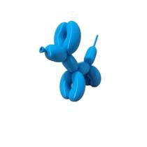 Cachorro balão gigante Azul 3D - 25 cm