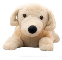 Cachorro Bege Deitado 55cm - Pelúcia