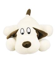 Cachorro Branco Deitado 35cm Pelúcia Cachorro Branco Deitado 35cm Pelúcia