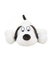 Cachorro Branco Deitado 40cm Pelúcia