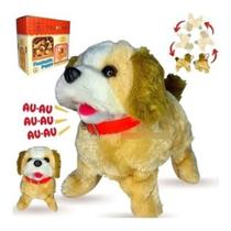 Cachorro Cachorrinho Pula, Anda, Brinquedo Pelúcia Late e da Cambalhota - indicado para Criança Cachorro Cachorrinho Pula, Anda, Brinquedo Pelúcia Late e da Cambalhota - indicado para Criança