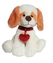 Cachorro Com Colar De Coração - 26Cm Cachorro Com Colar De Coração - 26Cm