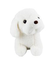 Cachorro De Pelúcia Branco Fofinho Sentado 30 Cm Cachorro De Pelúcia Branco Fofinho Sentado 30 Cm