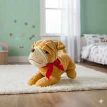 Cachorro De Pelúcia Para Criança Bebe Presente Brinquedo Enxoval Antialérgico Baby Carinhoso Luxo Kawaii Nicho Festa