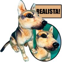 Cachorro de Pelúcia Realista - Pastor Alemão - JoyToys