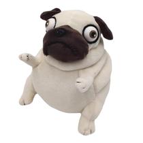 Cachorro de pug de pelúcia PASHMAIRE 15 cm, engraçado, feio e fofo, pelúcia