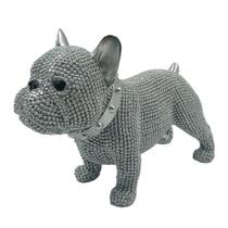 Cachorro Decorativo Resina Glitter Prata 11cm Puro Glamour E Brilho Cachorro Decorativo Resina Glitter Prata 11cm Puro Glamour E Brilho
