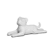 Cachorro Deitado Branco Maison Blanche 1227 cm