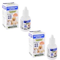 Cachorro e Gato Vomitando - Kit 2 Antitóxico Oral Biofarm 20 ML