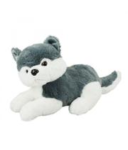 Cachorro Husky Pelúcia Deitado 30cm