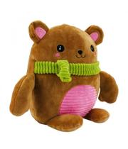 Cachorro Marrom Cachecol Verde Pelúcia 20cm Cachorro Marrom Cachecol Verde Pelúcia 20cm
