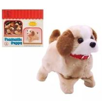 Cachorro Pelucia Brinquedo Anda Pula Late Cambalhota Pilha